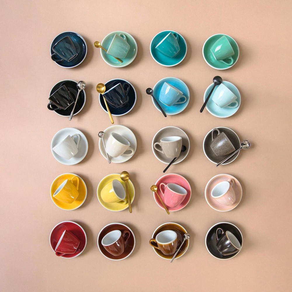 【Hook's嚴選】LOVERAMICS 愛陶樂 | 蛋形系列 - 濃縮咖啡杯盤組80ml (8色可選)