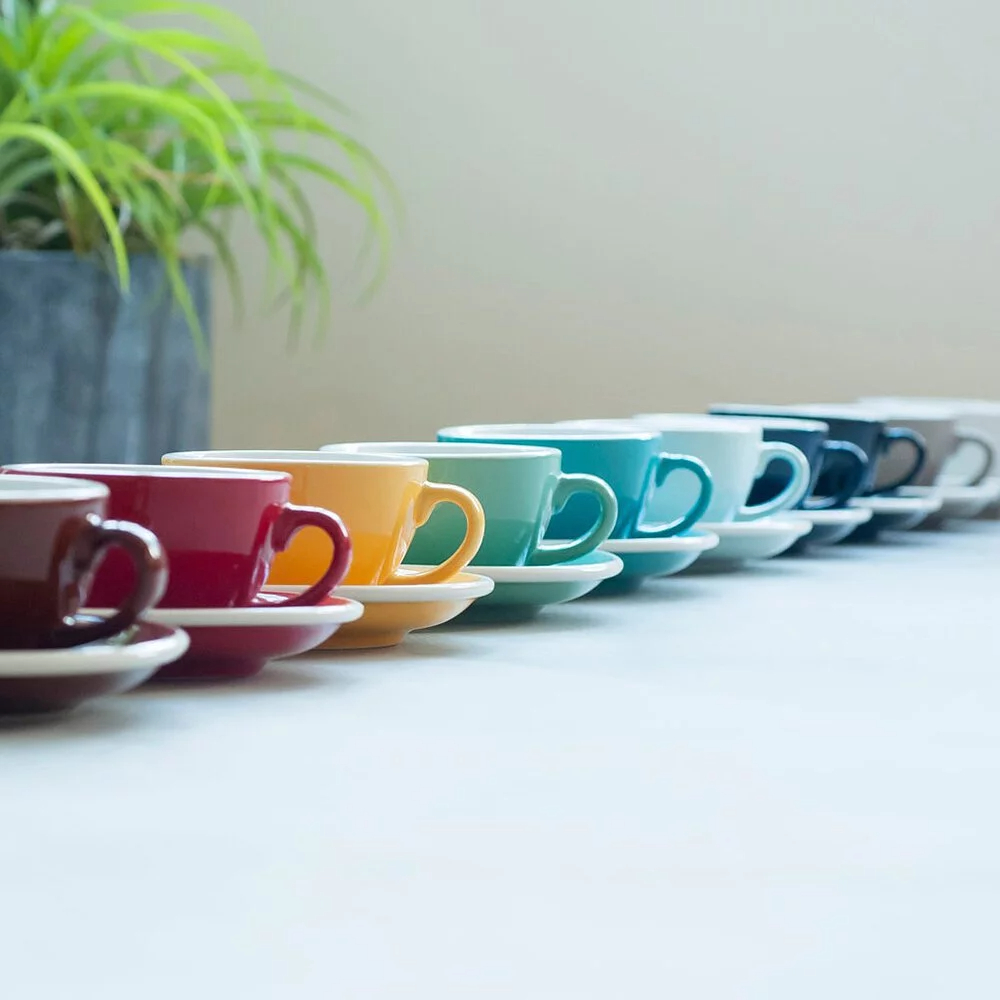 【Hook's嚴選】LOVERAMICS 愛陶樂 | 蛋形系列 - 白咖啡杯盤組150ml (5色可選)