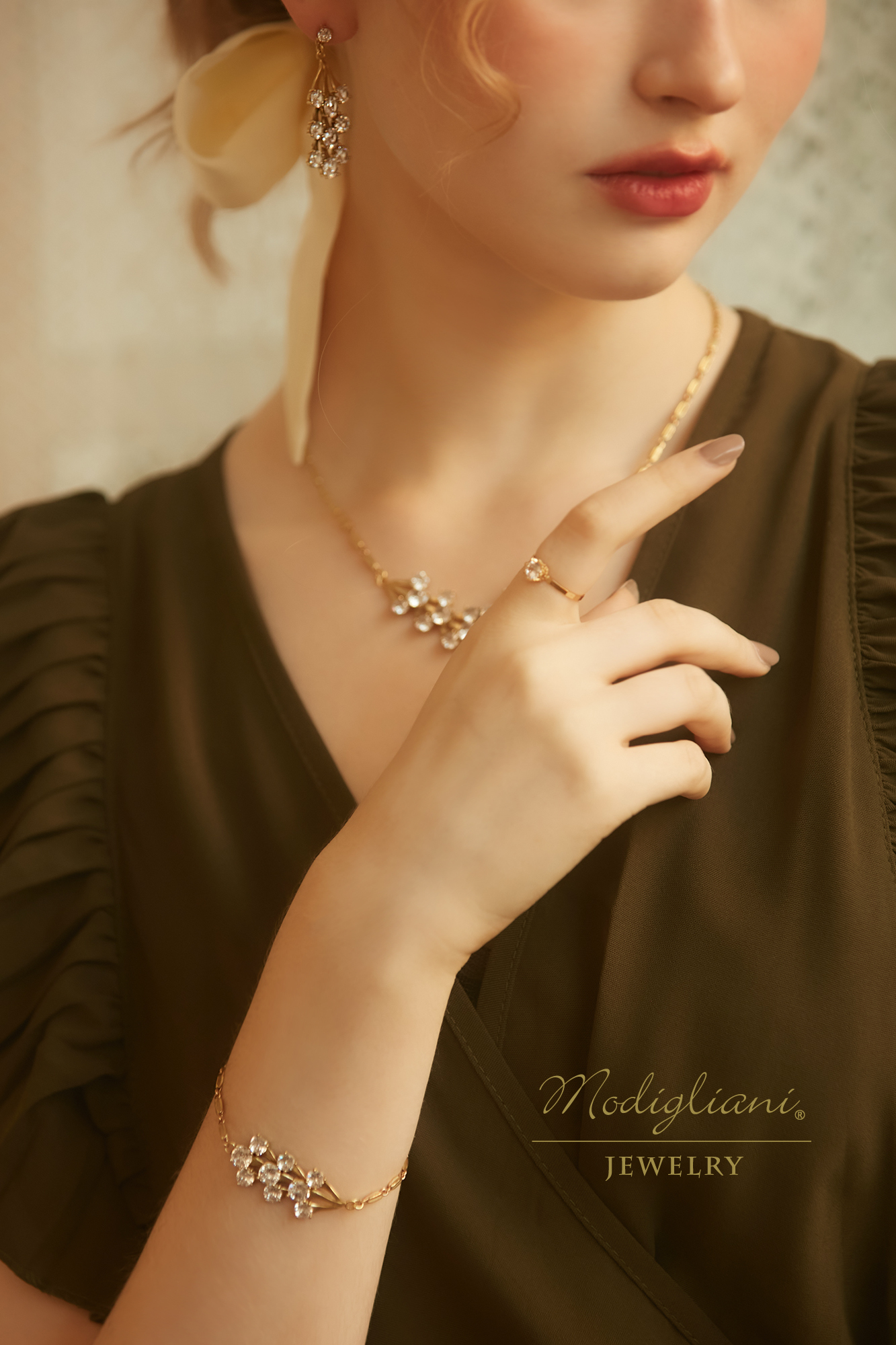 黃銅飾品,黃銅,手鍊,口罩鍊,華麗,搶眼,鋯石