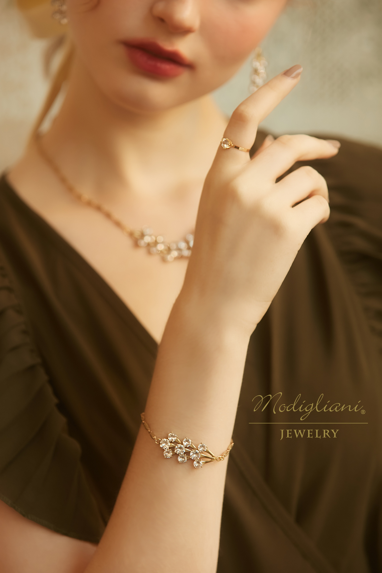 黃銅飾品,黃銅,手鍊,口罩鍊,華麗,搶眼,鋯石