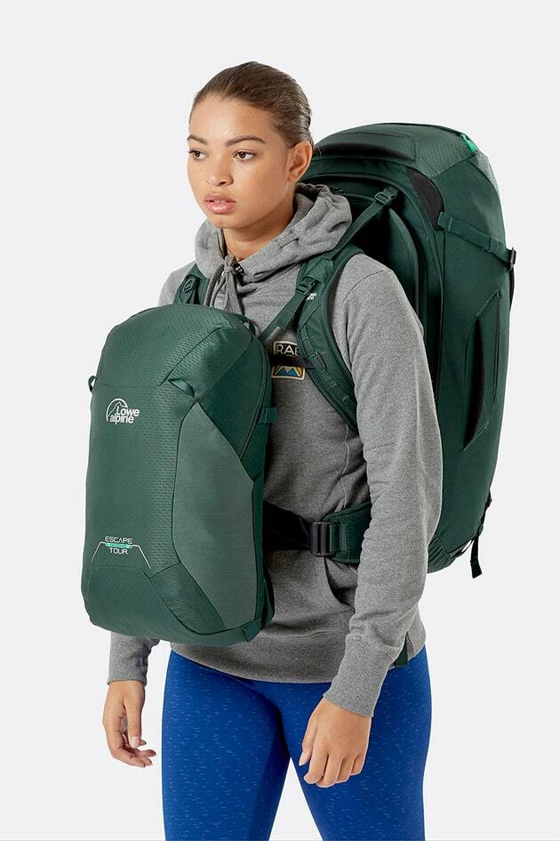 Lowe Alpine Escape Tour ND 50+15L 女裝露營旅行背囊(黑色/綠色)