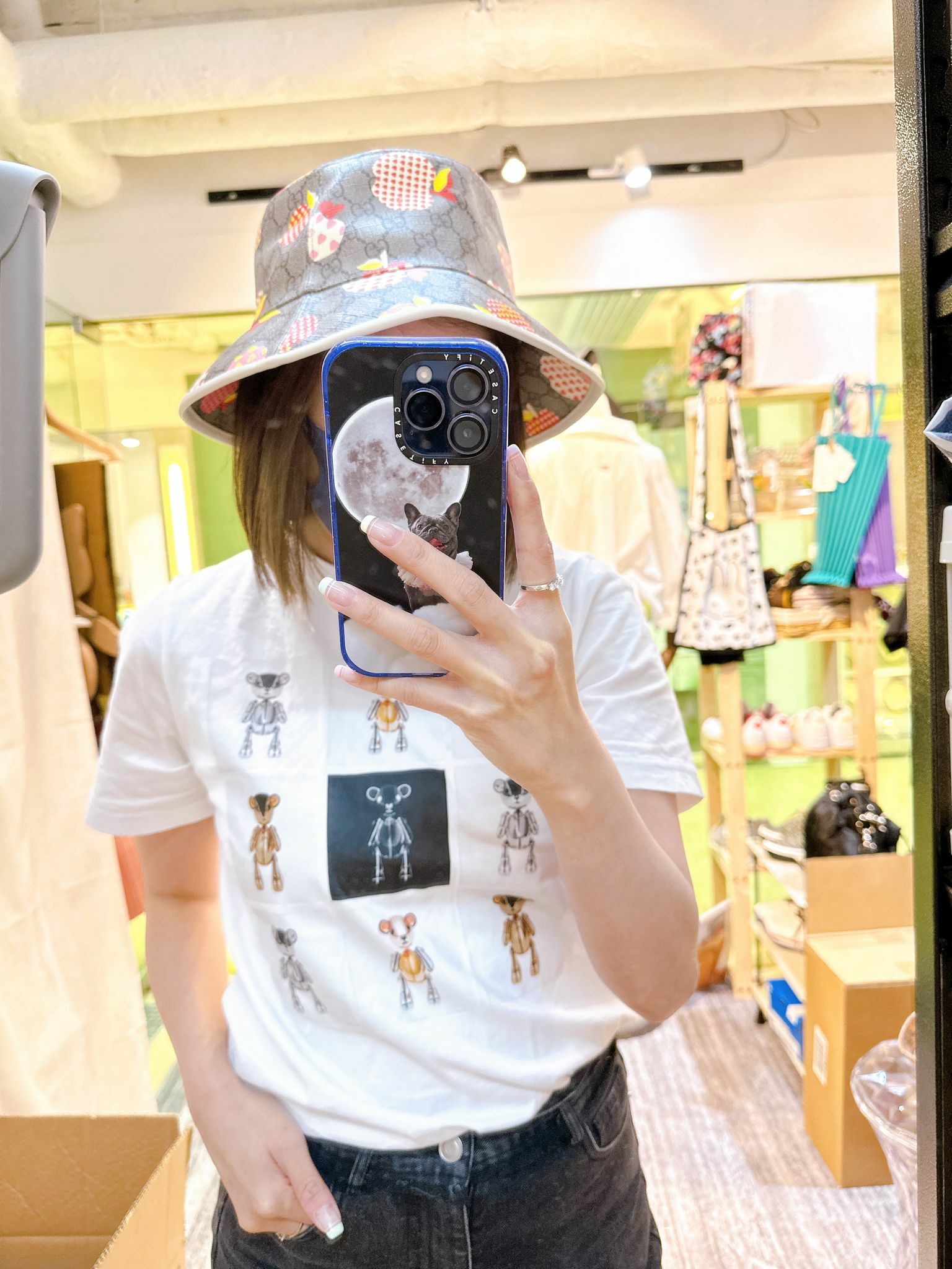 Gucci 草莓漁夫帽 Size L