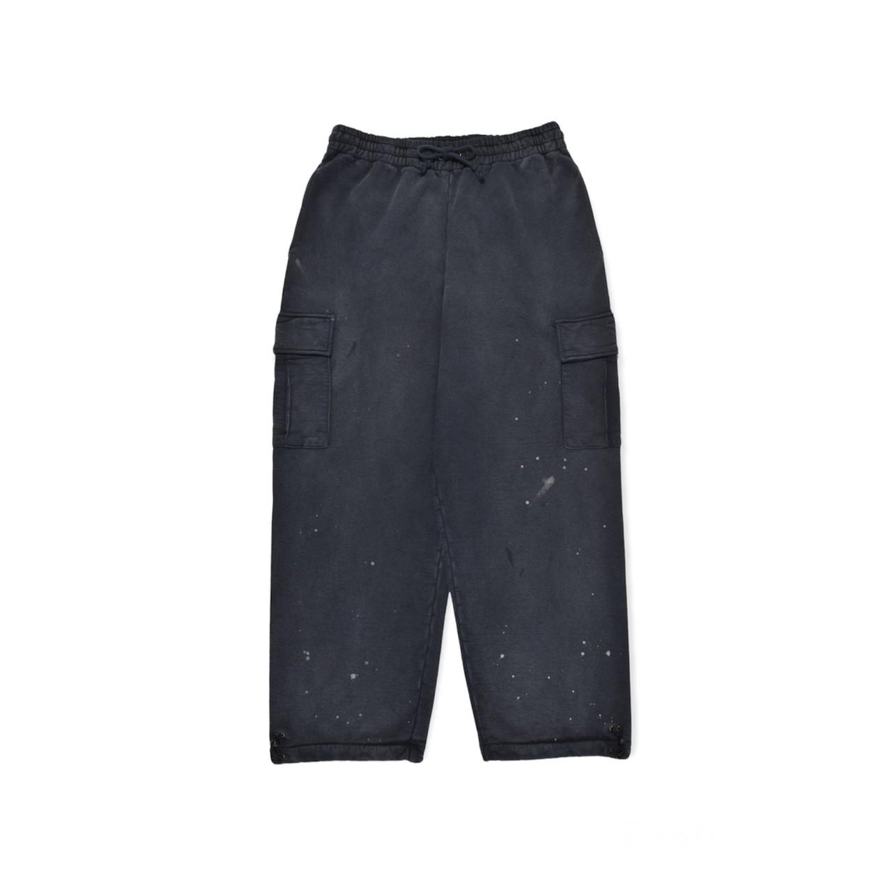 BOW WOW - SWEAT CARGO PANTS / BLACK AGEING