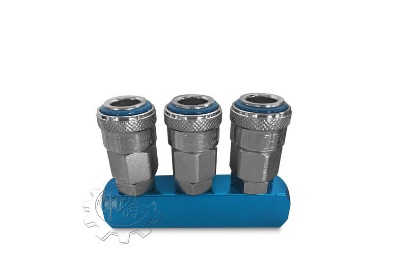 ＊中崙五金【附發票】THB 單手免拉式鋼鐵質 三通分接頭 三通接頭 直三通 一分三接頭 直排三通