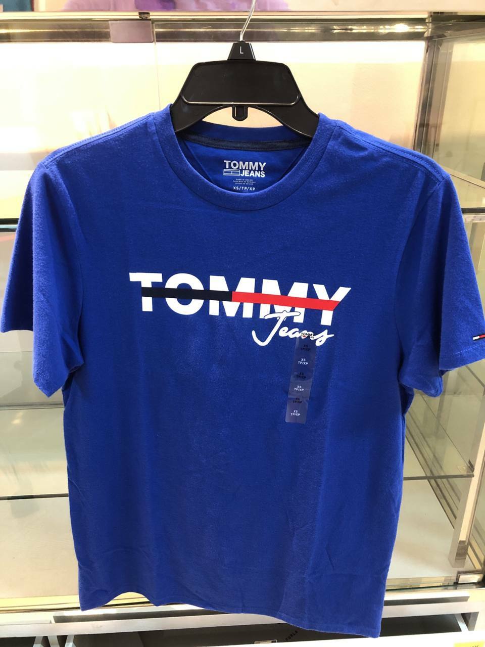 [S] TOMMY HILFIGER MENS' WEAR TEE SHIRT,BLUE, 78J4111-401 (STH64)