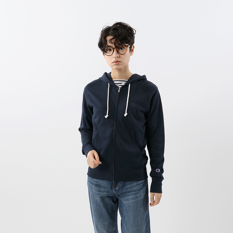 女款-BASIC 小C連帽外套-深藍（CW-T109-370）