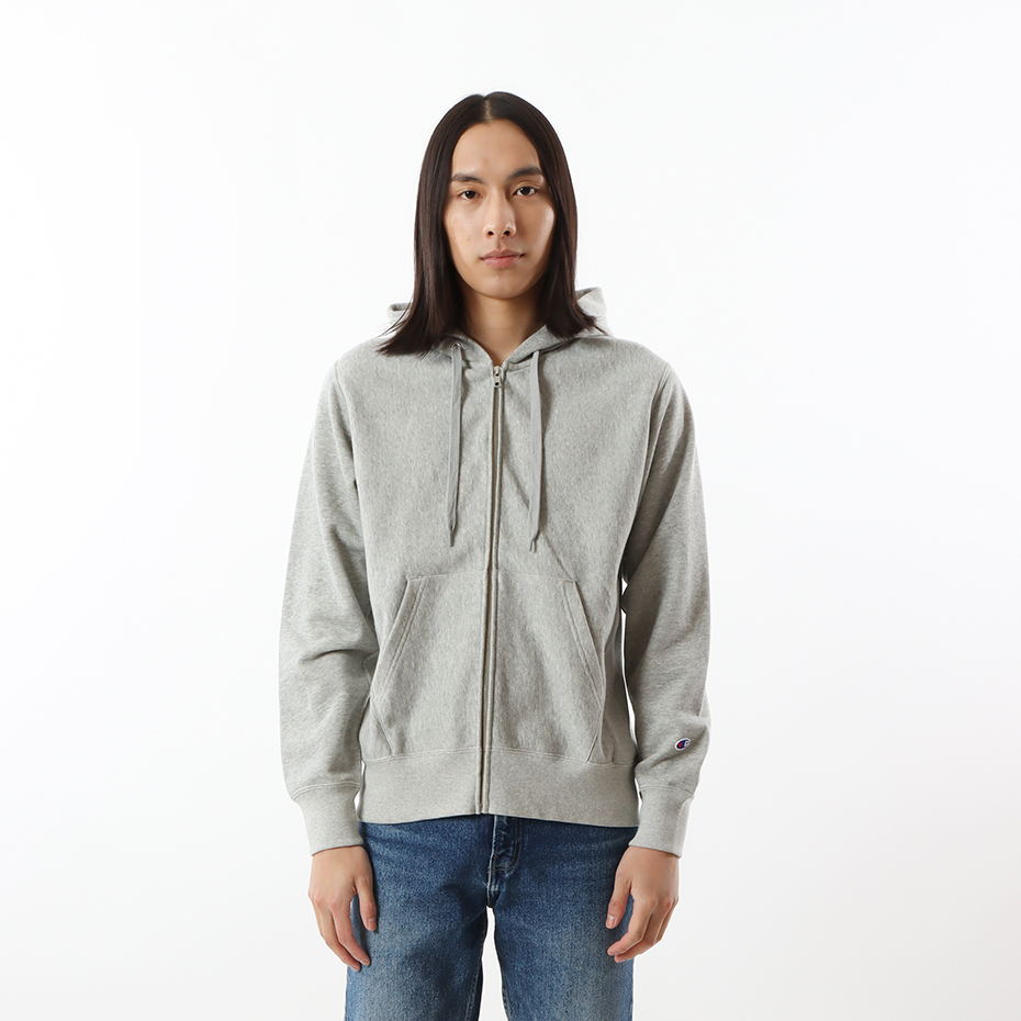 男款-REVERSE WEAVE®系列 10oz經典連帽外套-灰色（C3-K101-070）