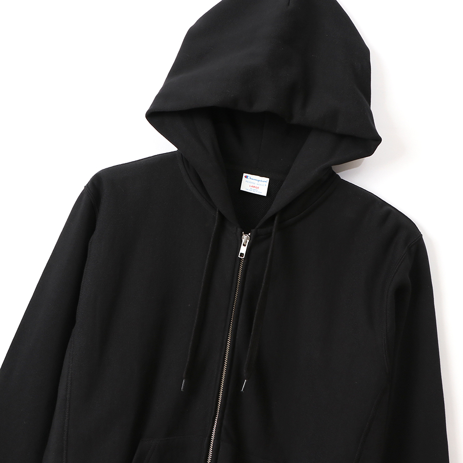 男款-REVERSE WEAVE®系列  10oz經典連帽外套-黑色 （C3-K101-09A）