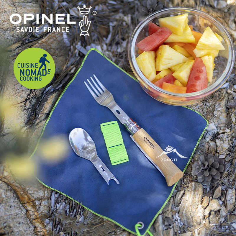 【OPINEL法國】OPINEL Picnic+ 游牧湯叉組(附No.08刀)