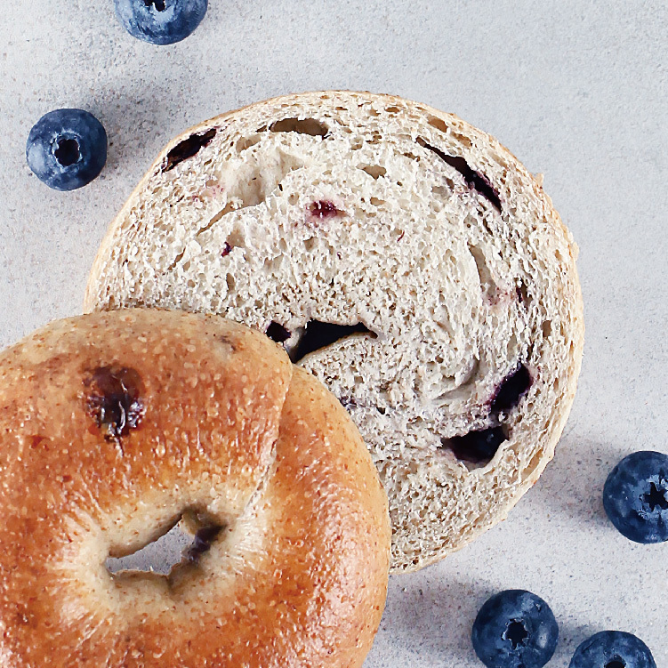 石臼全麥藍莓貝果 (全素)