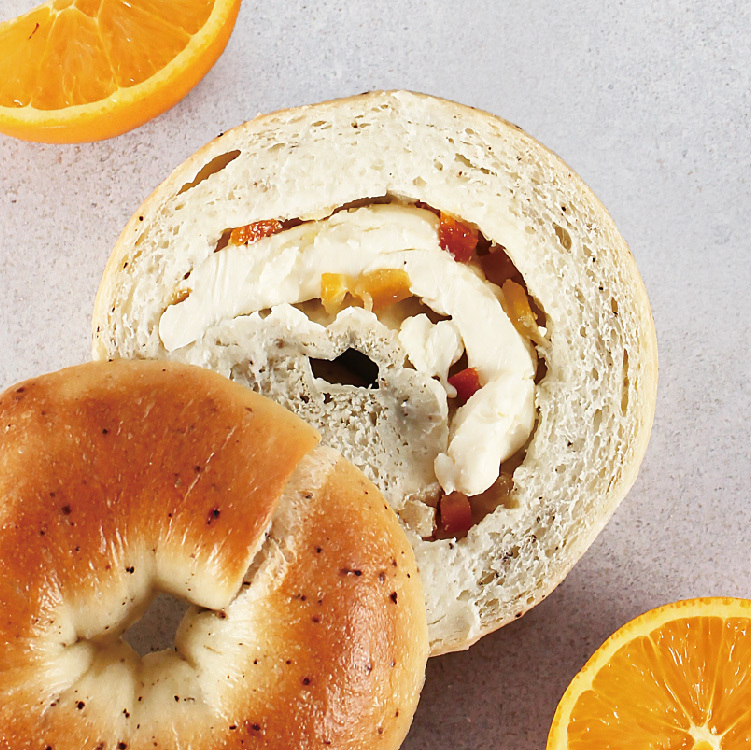 伯爵橘皮起士貝果 (奶素)