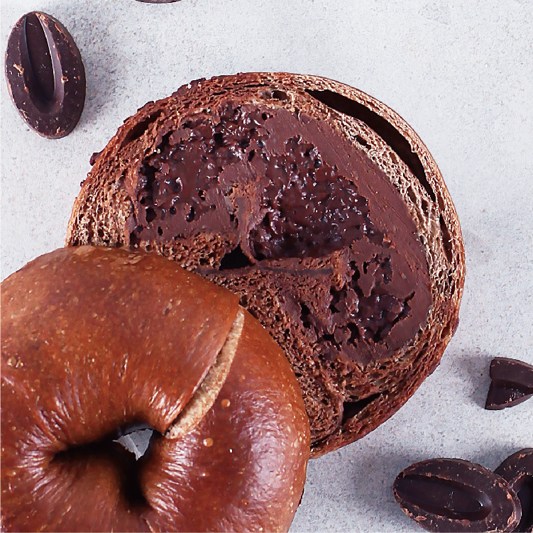 法芙娜巧克力貝果 (奶素)