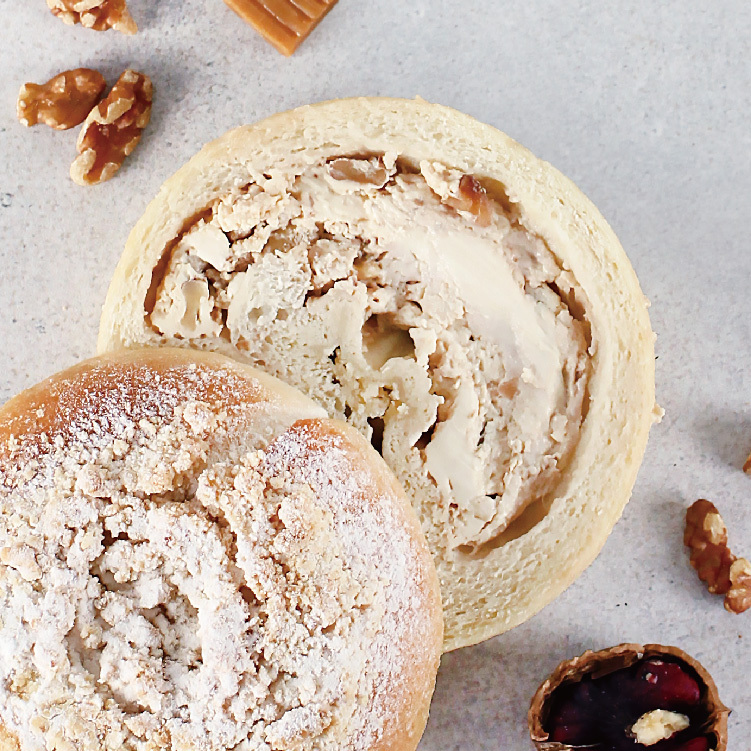 焦糖核桃起士貝果 (奶素)