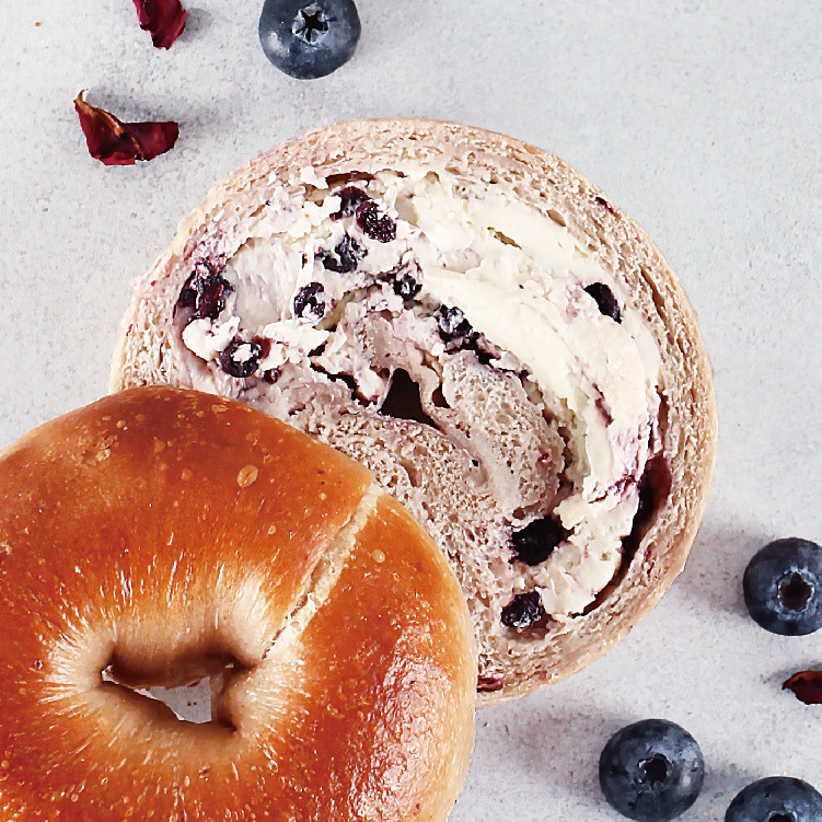 玫瑰野莓起士貝果 (奶素)