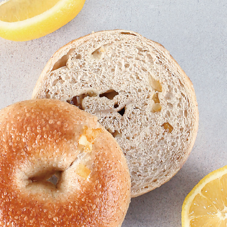 石臼全麥檸檬貝果 (全素)