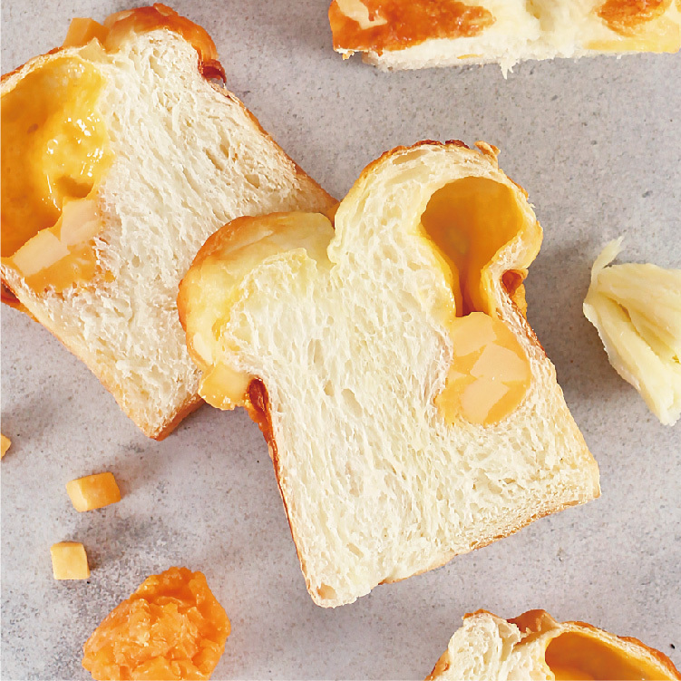 黃金三起士爆炸菠蘿頭吐司 (蛋奶素)限冷凍