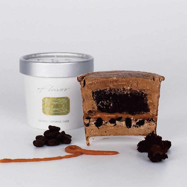 冰雪寶石義式冰淇淋 - 焦糖咖啡＋可可蛋糕 季節限定 限冷凍