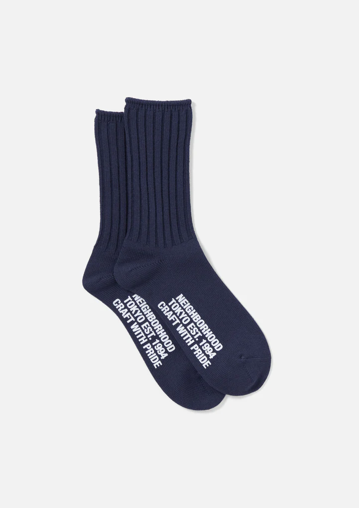 NEIGHBORHOOD RIB / CA-SOCKS city boy 素面襪子 長襪 3色 現貨