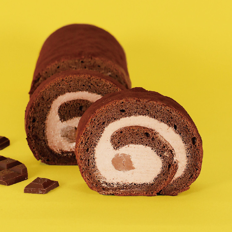 70%黑巧可可生乳捲 (蛋奶素) 限冷凍