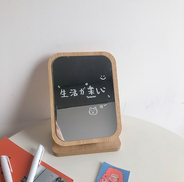 《1272》可愛木質化妝鏡