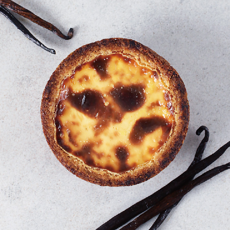 香草鮮奶德式布丁塔(蛋奶素) 限冷凍