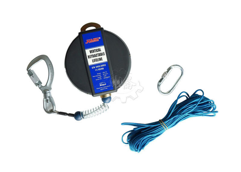 ＊中崙五金【附發票】HARU 高空防墜器 4.0mm*10米 鋼索防墜器 捲揚式防墜器 安全帶 HB-10