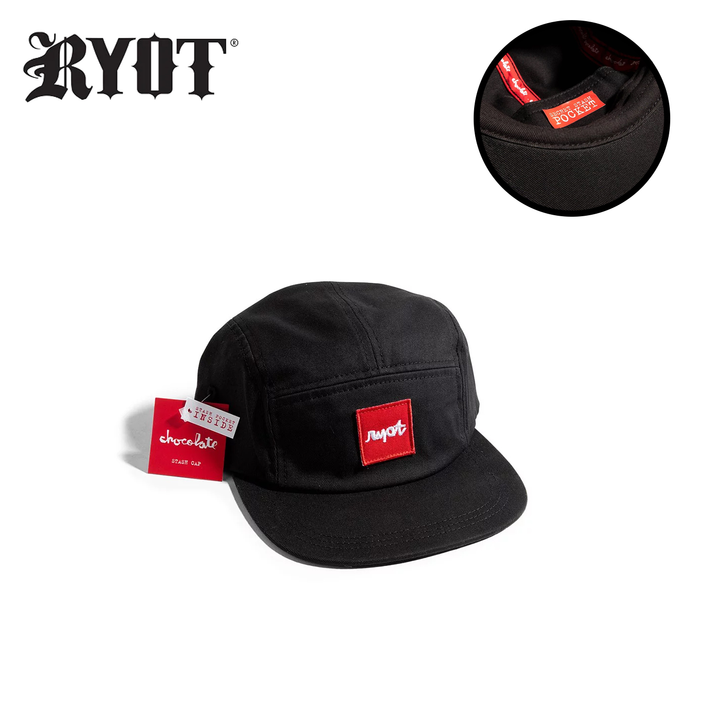 美國RYOT x Chocolate Stash Cap  聯名款收納帽