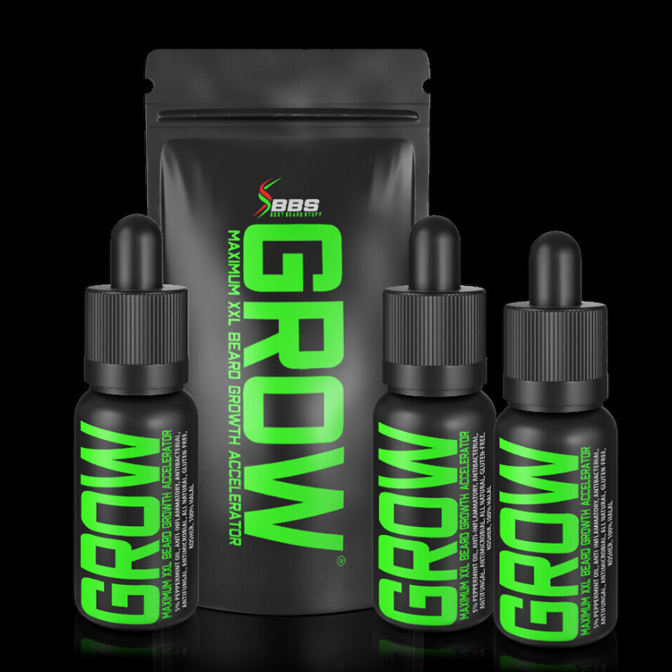 美國 BBS - 超強力天然育鬍油（育鬍精華液）