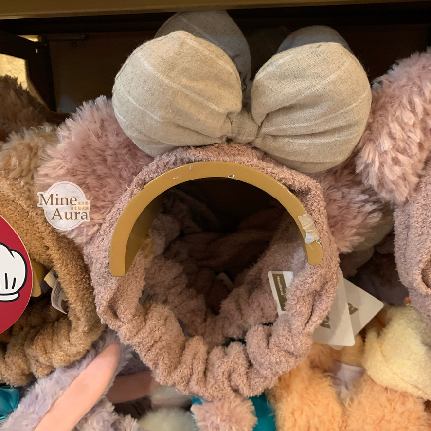 雪莉玫 ShellieMay 絨毛 立體耳朵造型 髮帶 洗臉髮帶 -香港迪士尼樂園