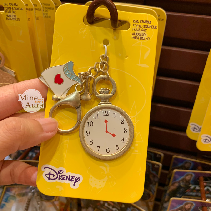 時間兔 白兔 White Rabbit 懷錶造型 鑰匙圈 吊飾 愛麗絲夢遊仙境 Alice in Wonderland -香港迪士尼樂園