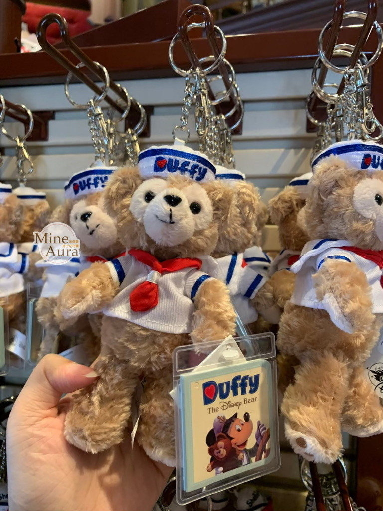 達菲 Duffy 水手服造型 絨毛 鑰匙圈 吊飾 -香港迪士尼樂園