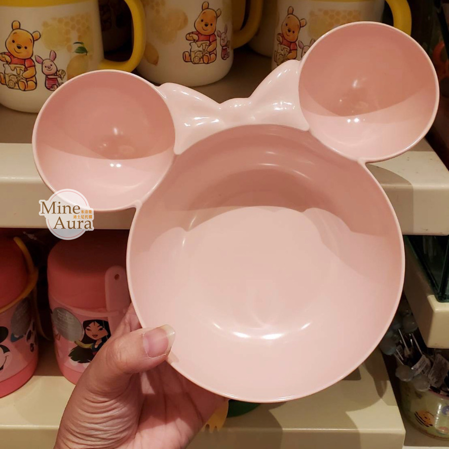 米妮 Minnie 米奇頭 粉色 造型碗 -香港迪士尼樂園