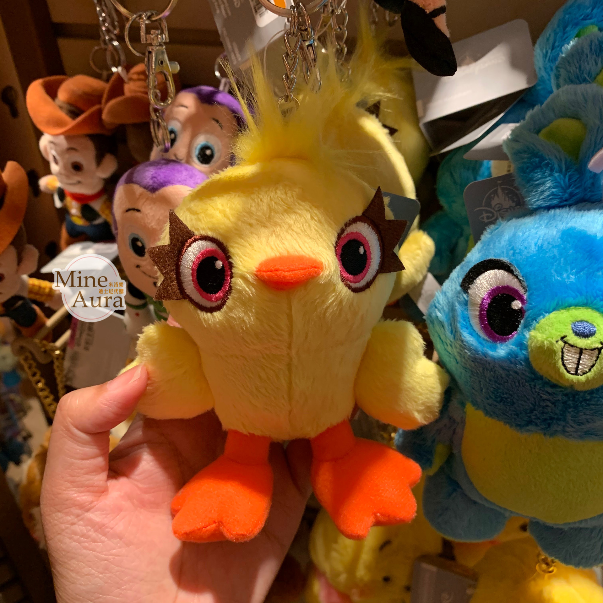 鴨霸 Ducky 絨毛 鑰匙圈 吊飾 玩具總動員 Toy Story -香港迪士尼樂園