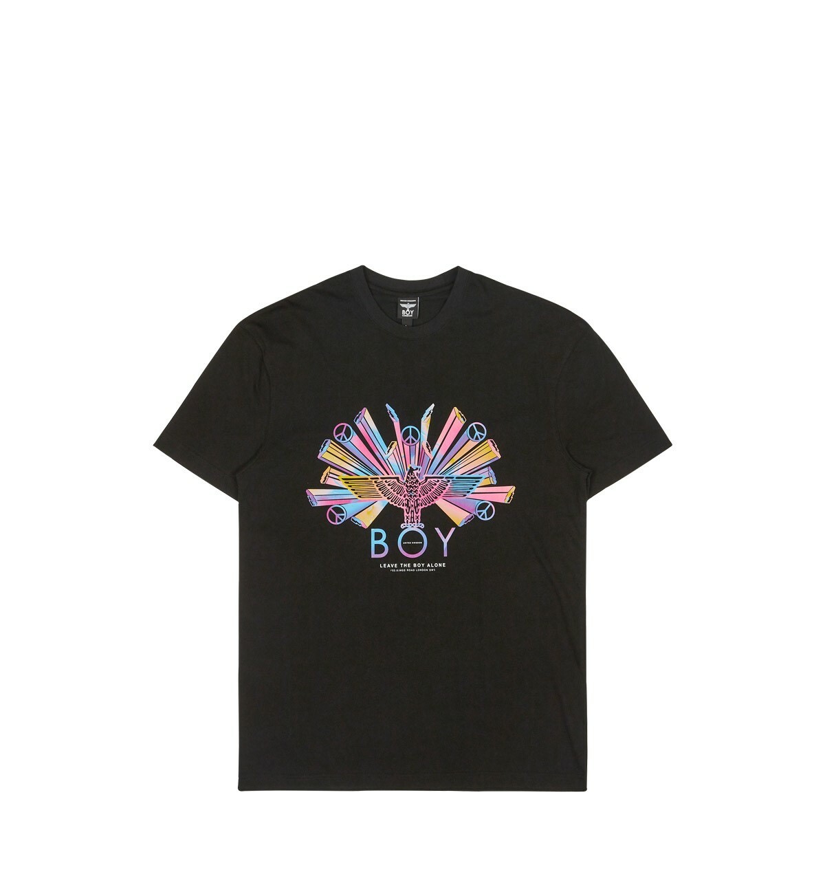 KOREA BOY LONDON RAINBOW MULTI EAGLE TSHIRT