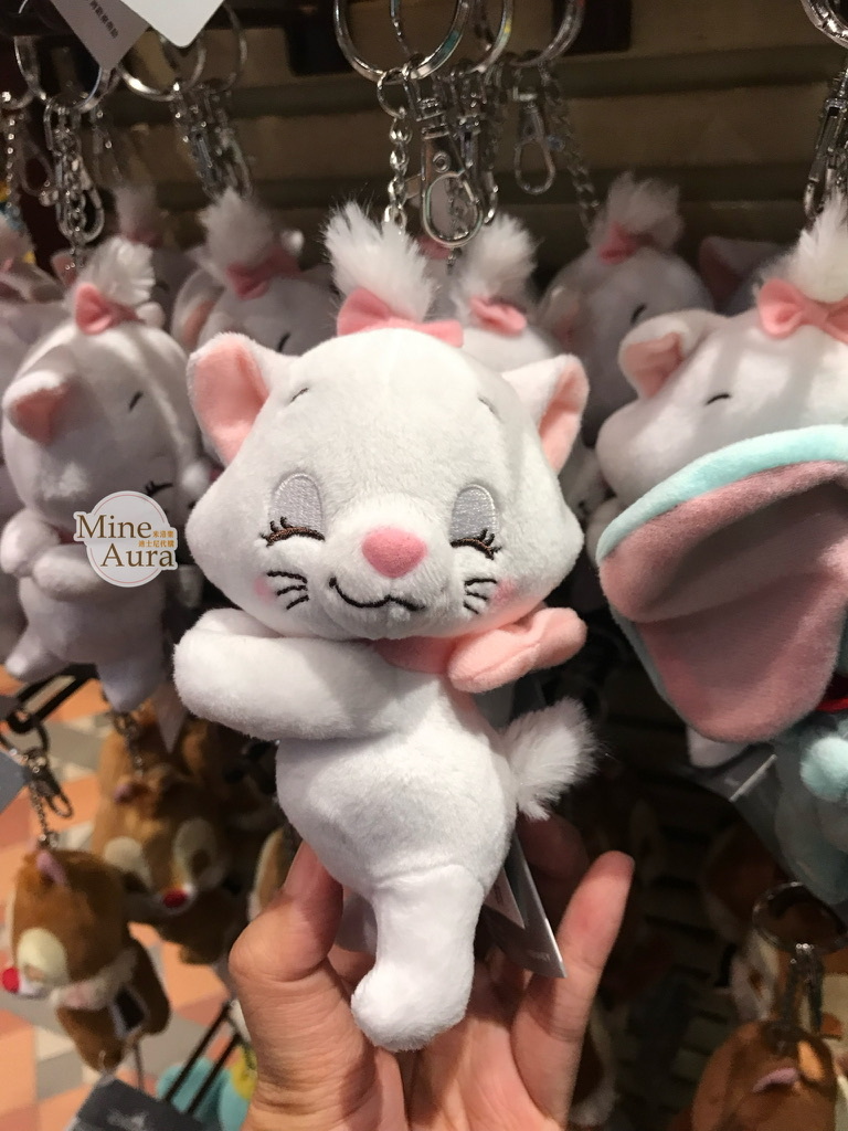 瑪莉貓 Marie 笑臉 笑顏 笑咪咪 絨毛 鑰匙圈 吊飾 貓兒歷險記 The Aristocats -香港迪士尼樂園