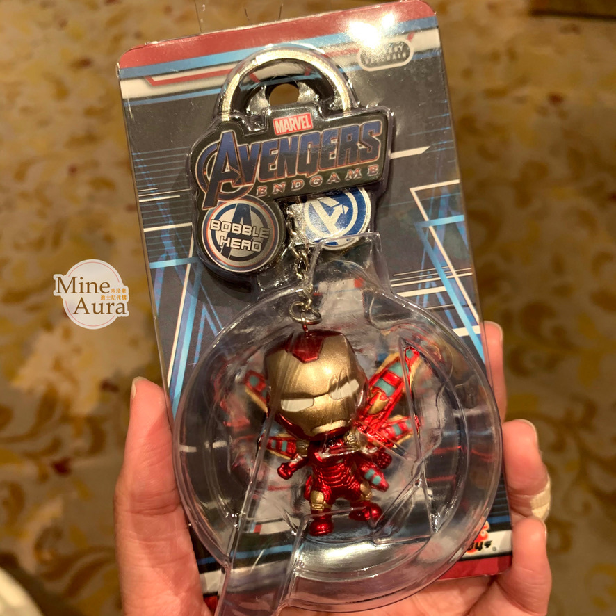 Q版 鋼鐵人 Iron Man 立體 鑰匙圈 吊飾 漫威 Marvel -香港迪士尼樂園