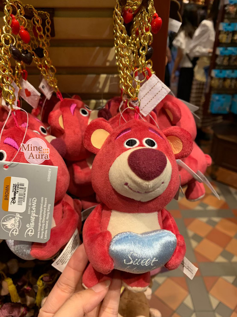 熊抱哥 Lotso 抱愛心 絨毛 鑰匙圈 吊飾 玩具總動員 Toy Story -香港迪士尼樂園
