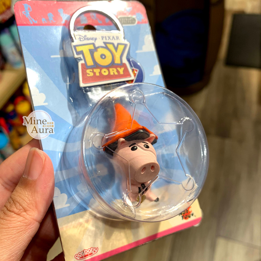 Q版 火腿豬 Ham 戴三角錐 立體 鑰匙圈 吊飾 玩具總動員 Toy Story -香港迪士尼樂園