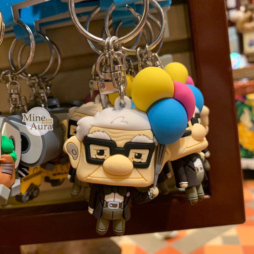 Q版 卡爾·費迪遜 Carl Fredricksen 爺爺 立體 鑰匙圈 吊飾 天外奇蹟 Up -香港迪士尼樂園