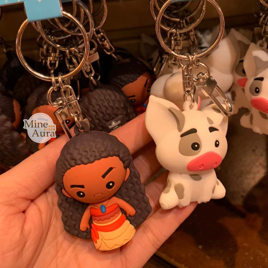 Q版 莫娜 Moana 噗噗豬 Pua 立體 鑰匙圈 吊飾 海洋奇緣 Moana -香港迪士尼樂園