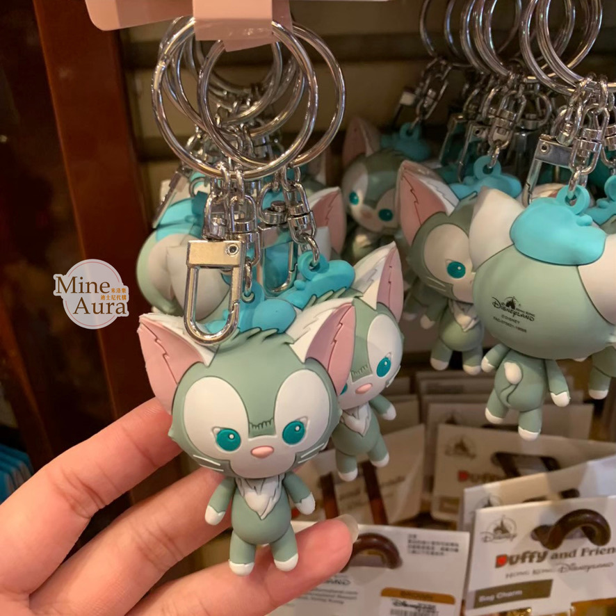 Q版 傑拉托尼 畫家貓 Gelatoni 立體 鑰匙圈 吊飾 -香港迪士尼樂園