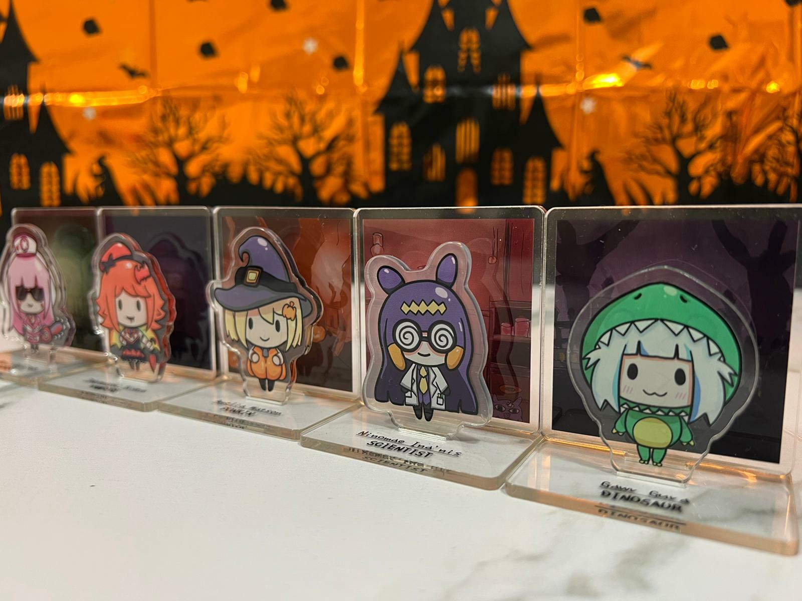 「少量現貨」「Hololive.HK出品」Myth or Treat 同人 組合立牌/掛件       Gura Amelia Ina Calliope Kiara