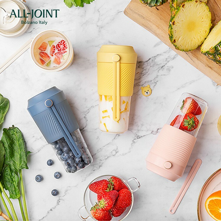 【Hook's嚴選】超方便！繽紛迷你電動果汁機 隨身杯+果汁機 馬卡龍色系 USB充電設計(顏色隨機)