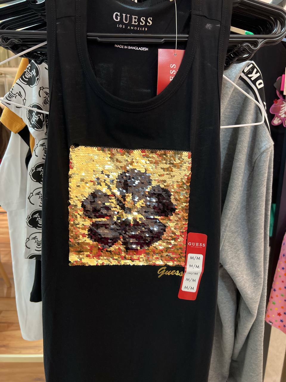 [S] GUESS RIRI FLIP TANK, JET BLACK, Q0VI24R9TJ1-JETBLACK [FINAL SALE] (SGU158)