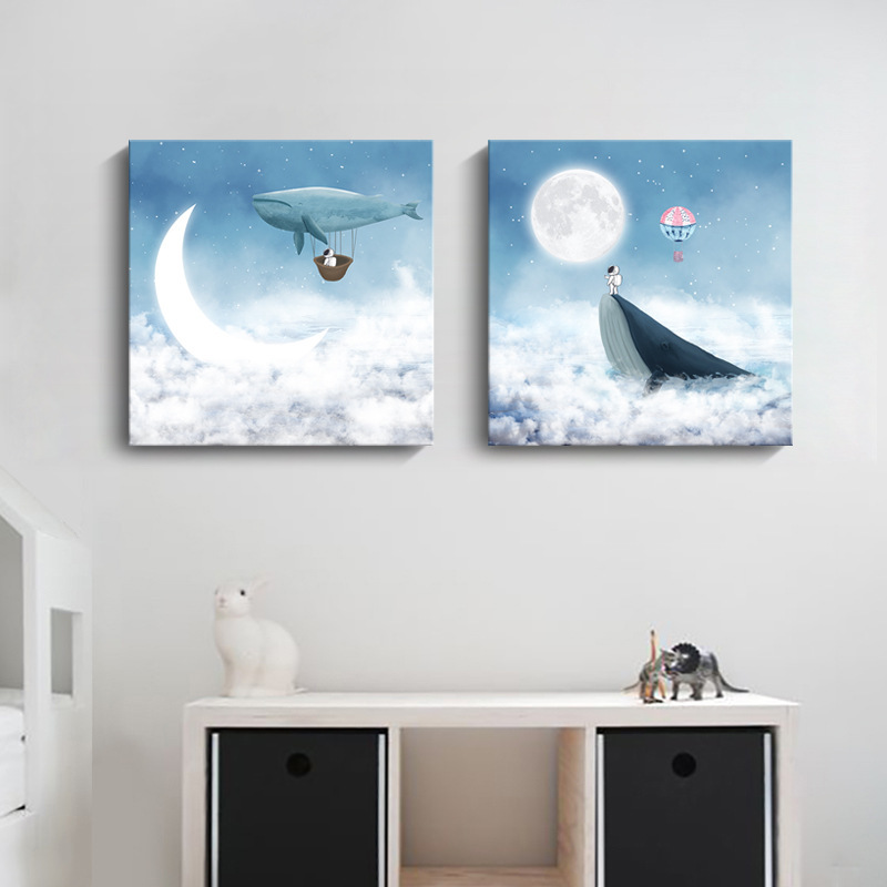 夢想與鯨魚無框掛畫