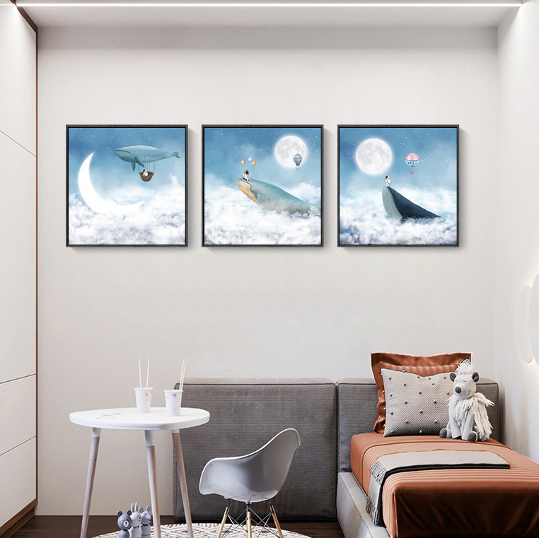 夢想與鯨魚無框掛畫