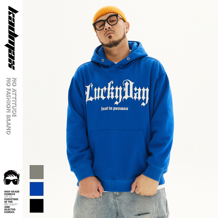 KADMAX大尺碼-潮牌長袖帽T〈BFWY0033〉