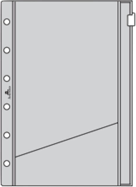 MINI6／透明收納夾－拉鍊式