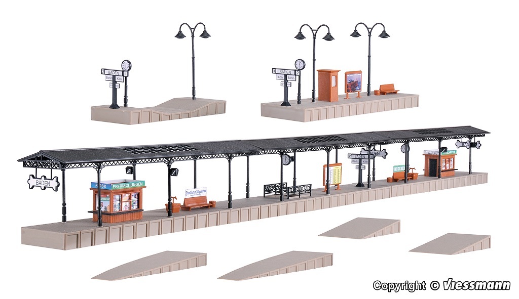 Vollmer 43562 HO scale, Platform Baden