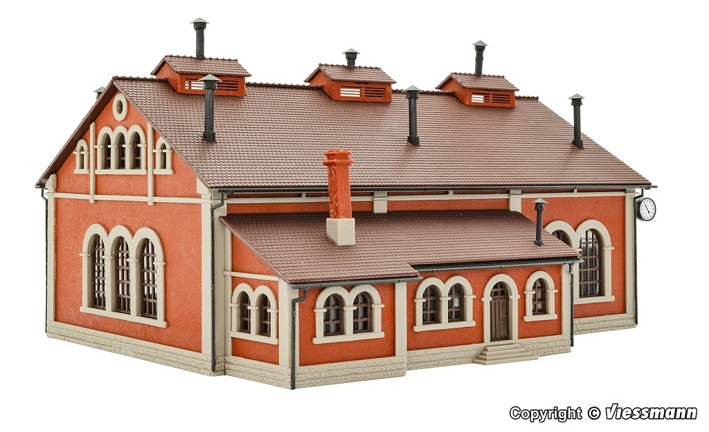 Vollmer 47609 N scale, Loco shed, three track